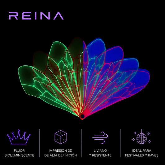 Abanico Bioluminiscente MDQ3D® | Reina